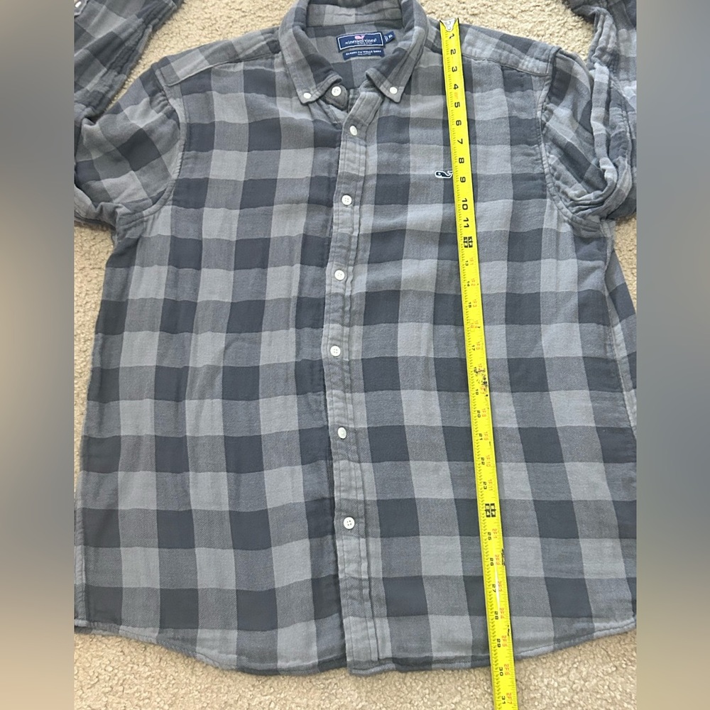 Vineyard Vines Men’s XL Classic Fit Whale Flannel Shirt - Picture 6 of 7
